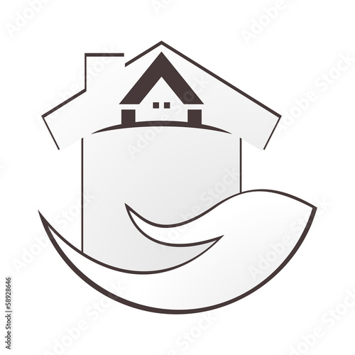 Haus aus einer Hand