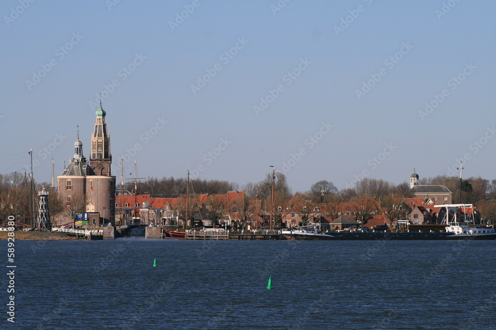 View on Enkhuizen , the netherlands. View on Enkhuizen , the netherlands.