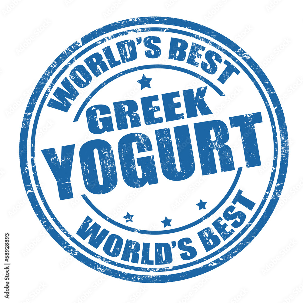 Greek yogurt stamp Greek yogurt stamp