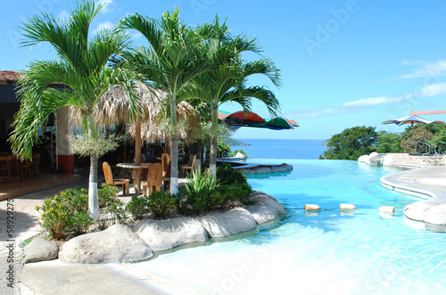Tropical swimming pool