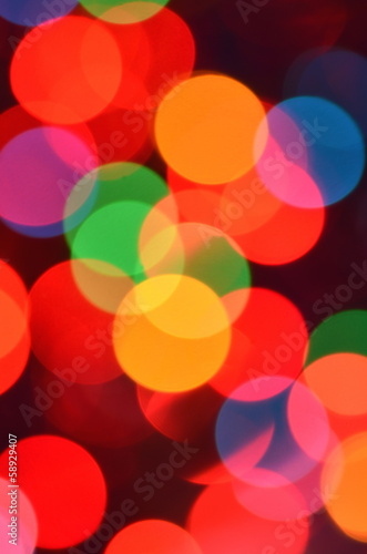 magiczny kolorowy efekt bokeh