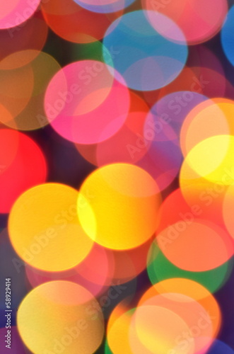 magiczny kolorowy efekt bokeh