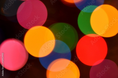 magiczny kolorowy efekt bokeh