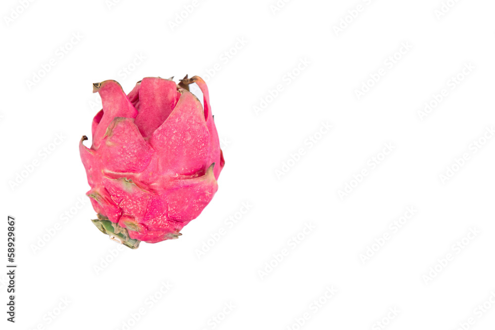Dragon fruits over white background Dragon fruits over white background