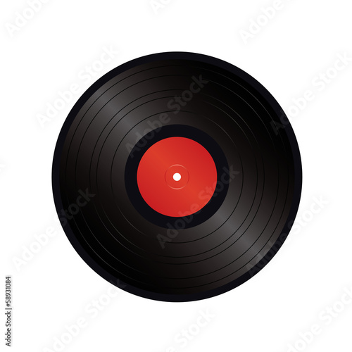 black vinyl vector