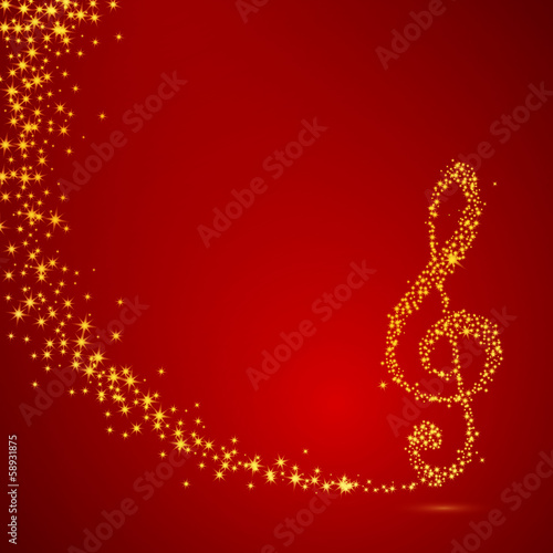 Vector Illustration of an Elegant Music Background
