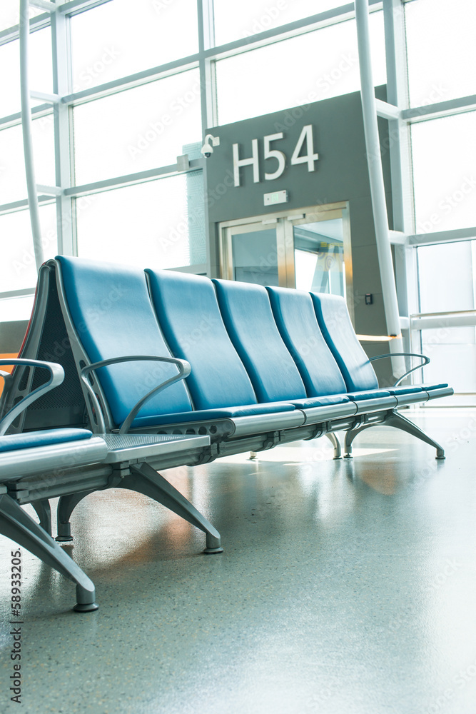 Empty Chair in airport Empty Chair in airport