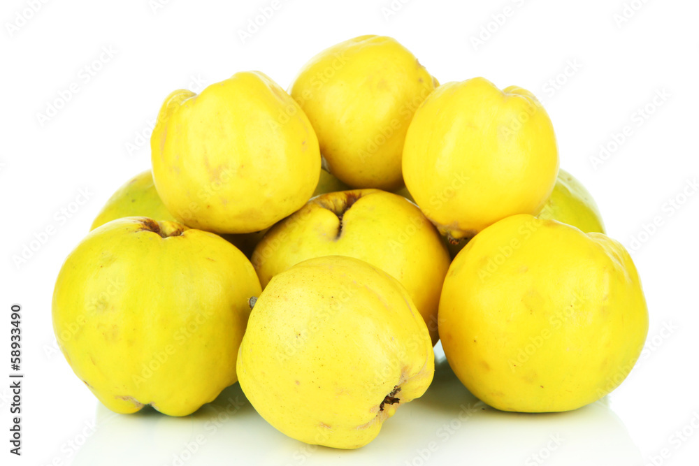 Sweet quinces isolated on white