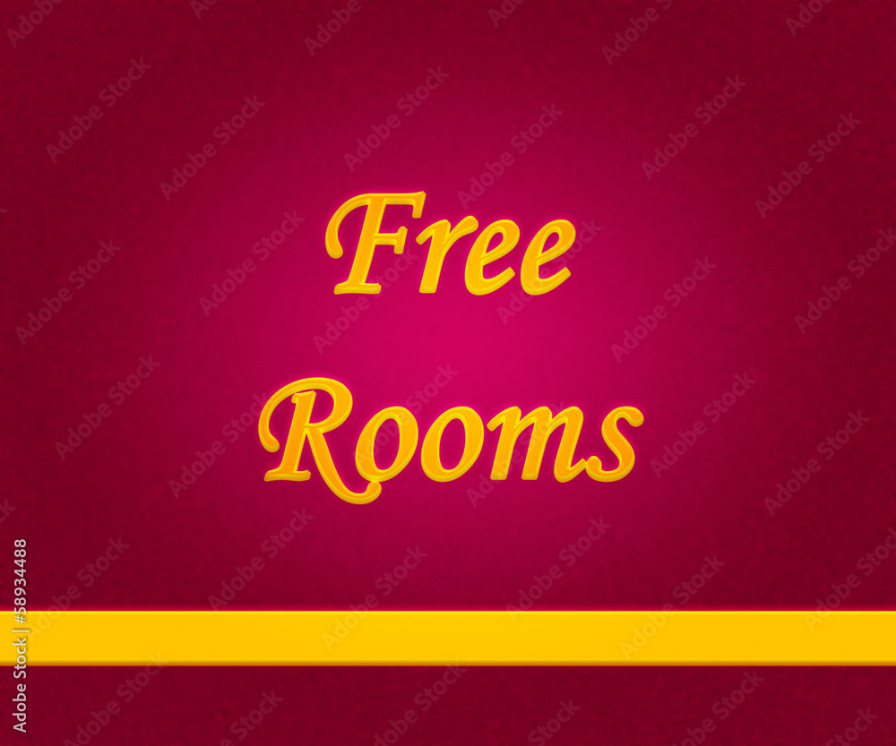 Free Rooms Gold Letters Free Rooms Gold Letters