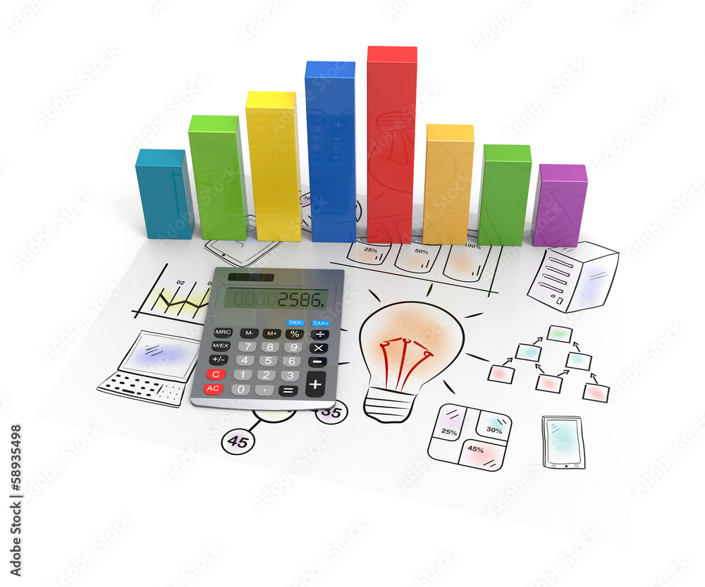 Showing business and financial report Showing business and financial report