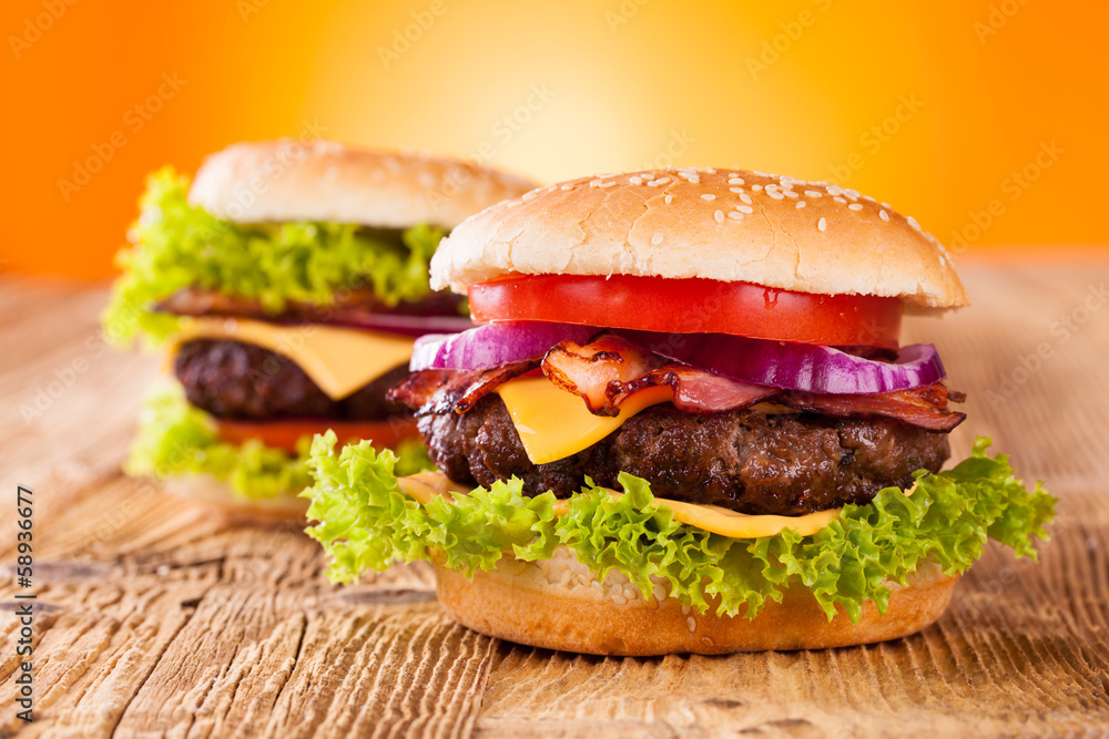 Fresh hamburger Fresh hamburger