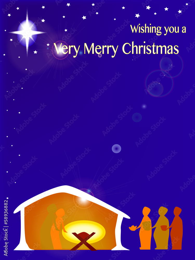 Fototapeta premium Away in a Manger