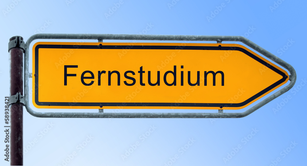 Strassenschild 6 - Fernstudium