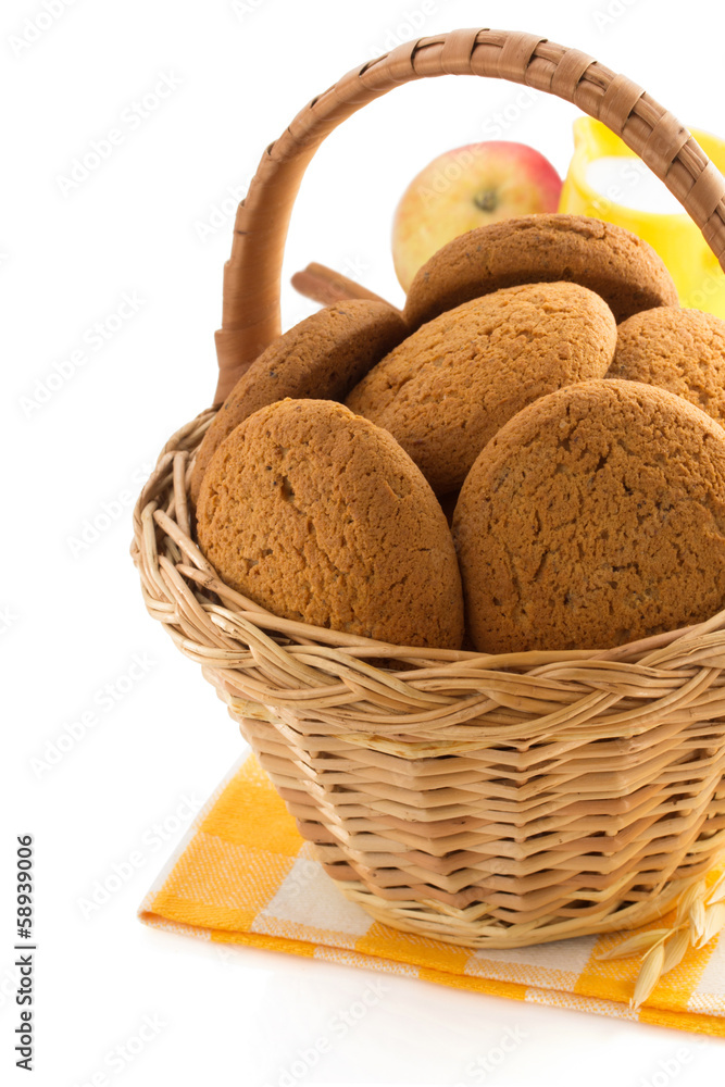 sweet cookies on white background sweet cookies on white background