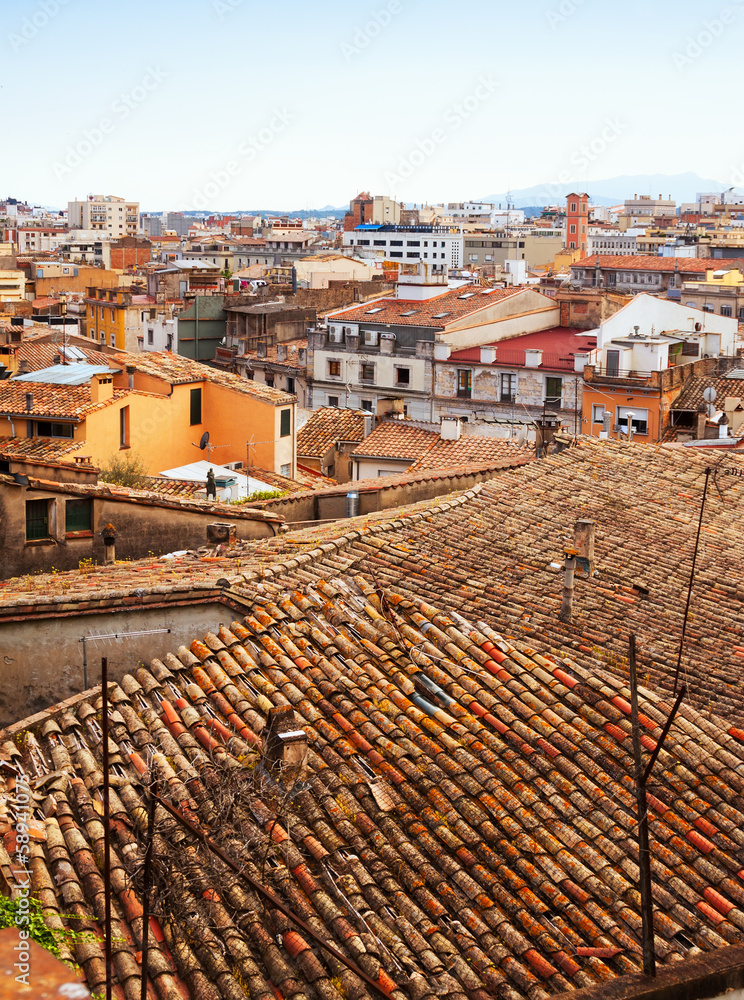   Girona from roof.  Catalonia