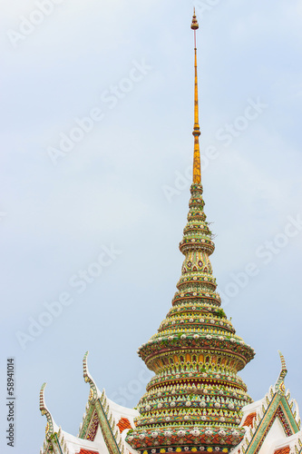 Buddhist temple near Wat Arun in Bangkok