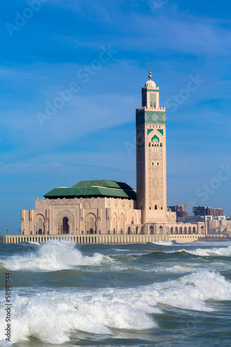 The Hassan II Mosque in Casablanca. Morocco