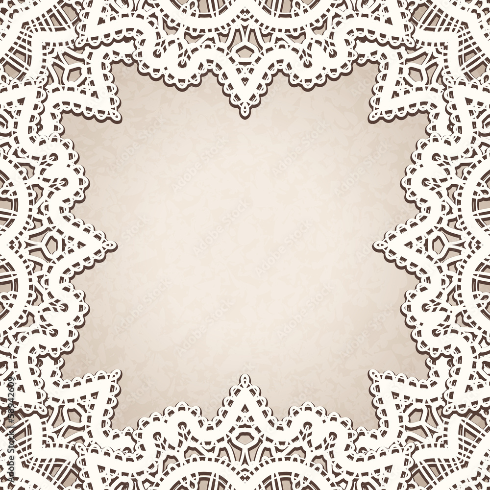 Fototapeta premium Old lace background