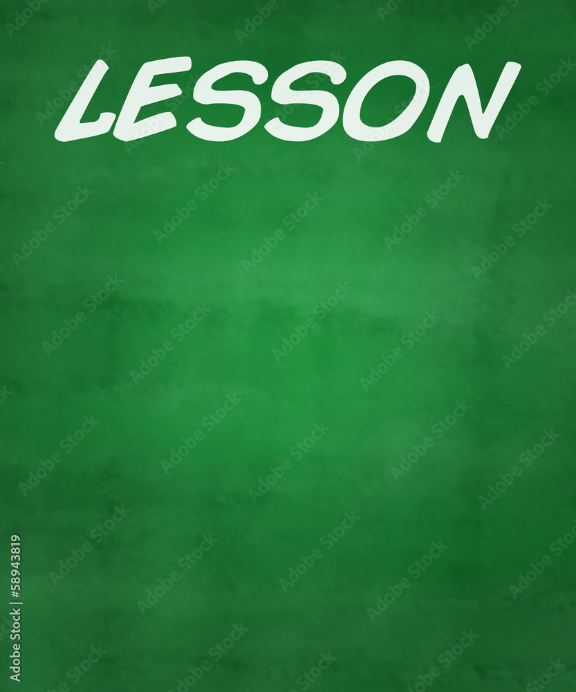 Obraz premium Lesson Chalkboard