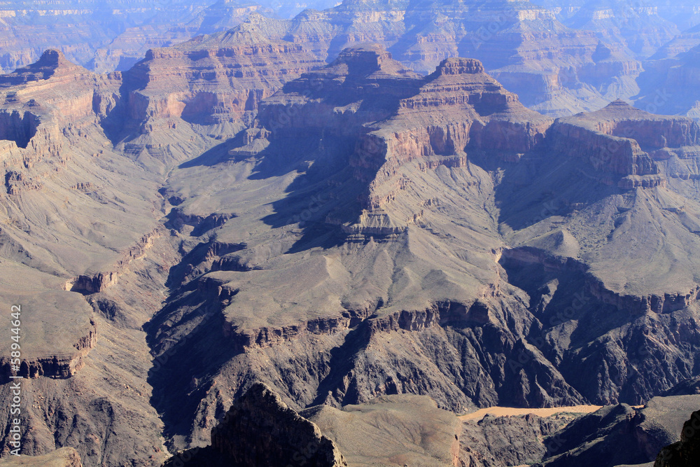 Gros plan sur le Grand Canyon, Arizona