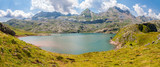 Panorama of Estanes Lake  in the Spanish Pyrenees
