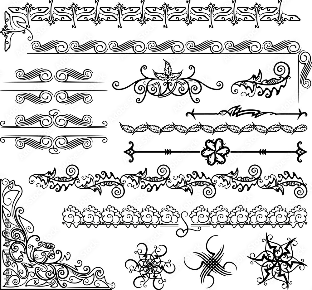 Fototapeta premium Украшения и разделители