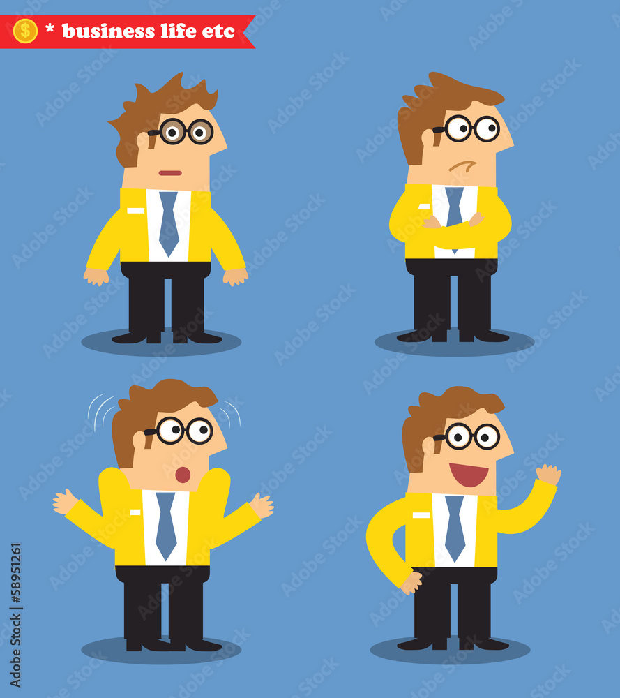 Business emotions icons Business emotions icons