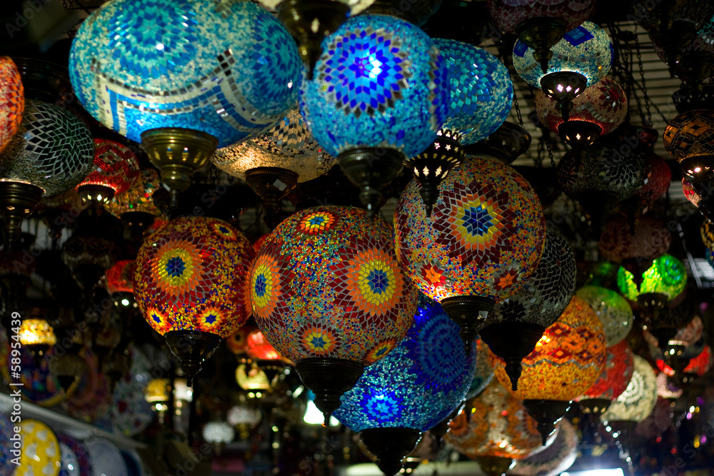 Turkish hanging lanterns.