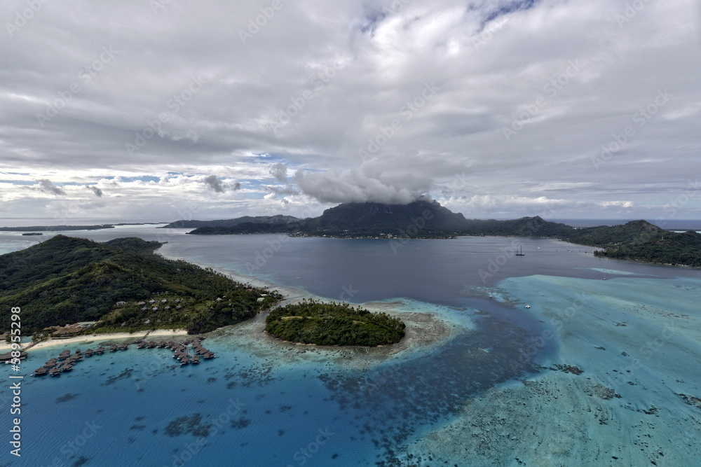 Aerial view on Bora Bora Aerial view on Bora Bora
