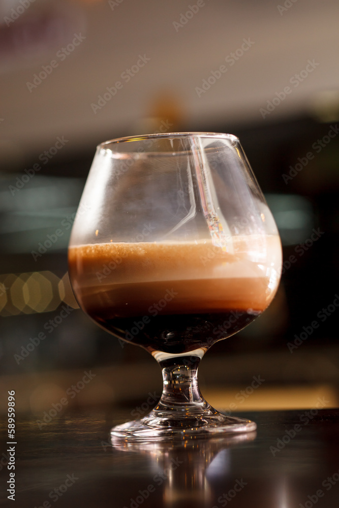 cocktail with coffee cocktail with coffee