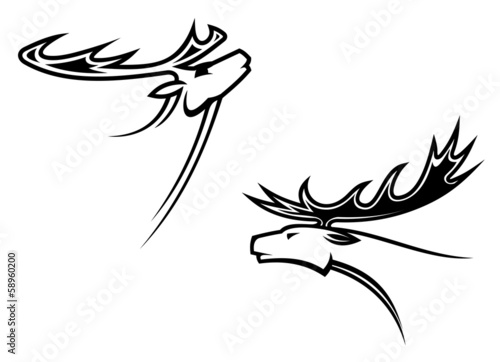 Wild deer mascots