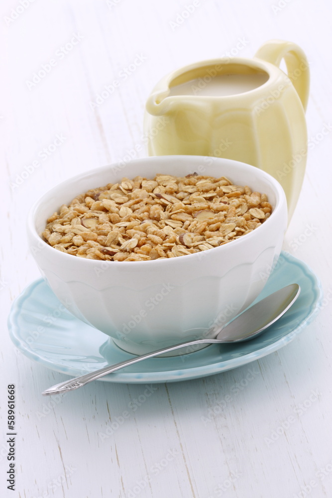 Delicious and healthy granola cereal Delicious and healthy granola cereal