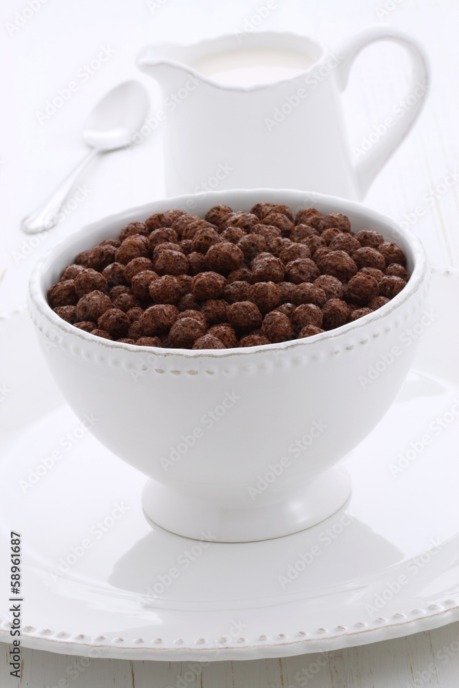 Delicious cocoa cereal
