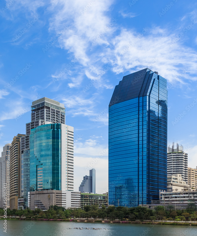 Cityscape in Sunny Day, Bangkok, Thailand