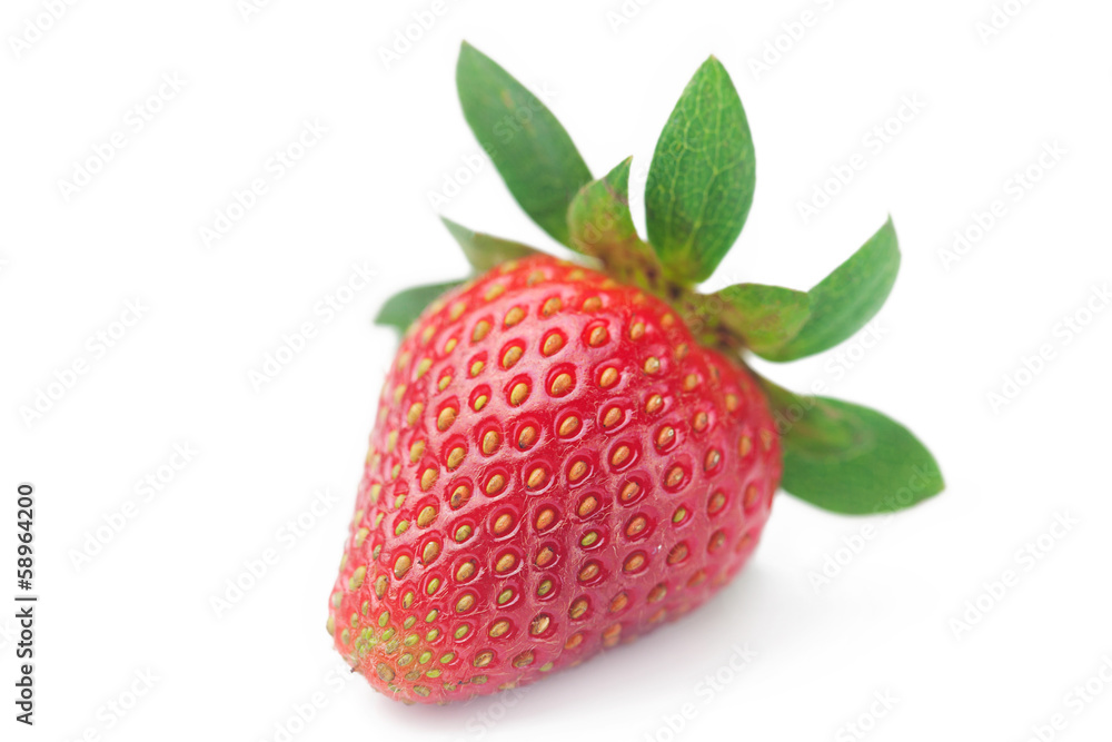 Beautiful ripe strawberry isolated on white Beautiful ripe strawberry isolated on white