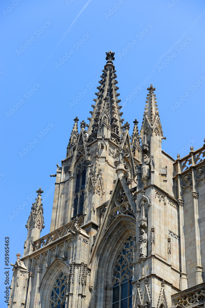 Barcelona Cathedral Tower, Old City Barcelona