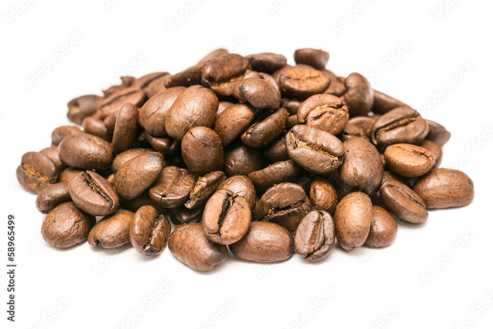 Naklejka premium Coffee Beans Pile