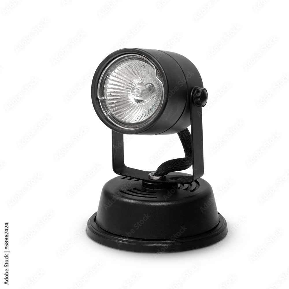 halogen lamp isolated on white background halogen lamp isolated on white background