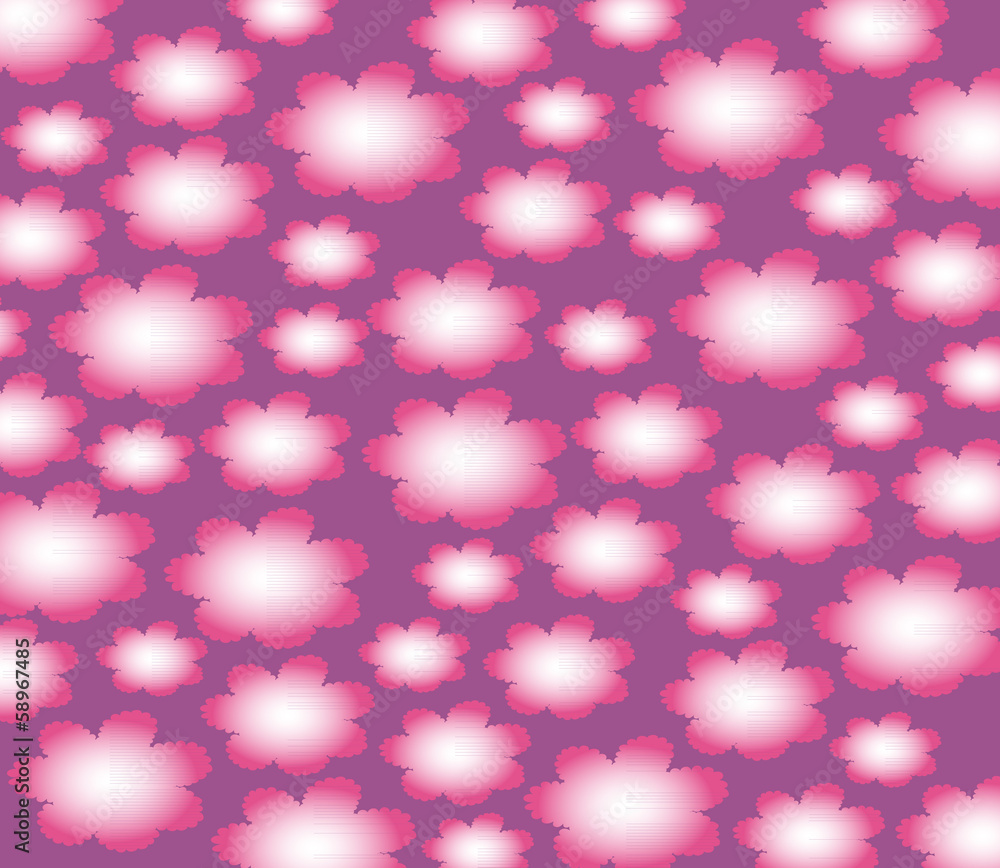 Cute background with pink clouds Cute background with pink clouds