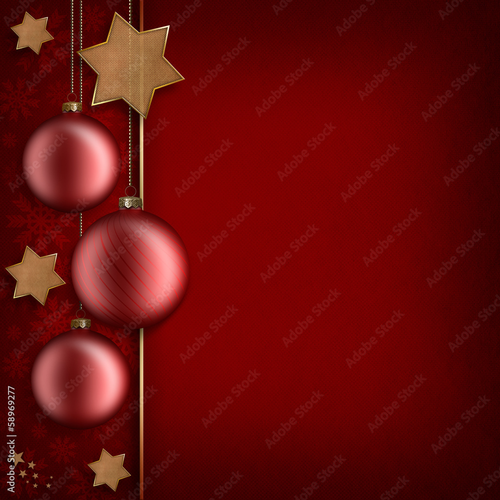 Christmas stars and baubles Christmas stars and baubles
