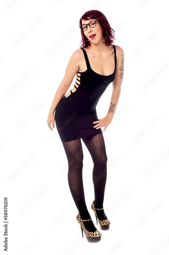 Fototapeta premium Attractive young fashion model