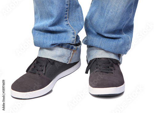 Jeans   sport shoes