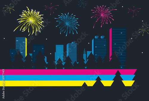 Celebration in the city.