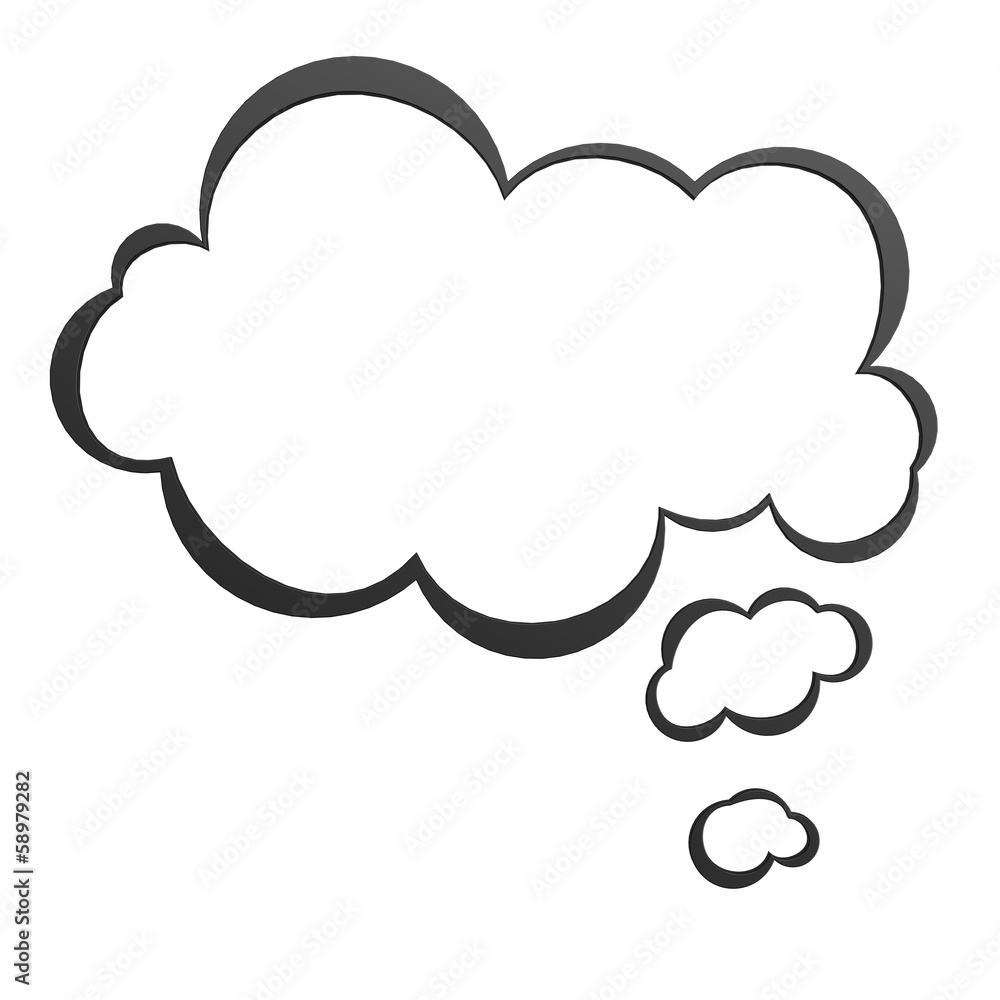 Speech bubble thought Speech bubble thought