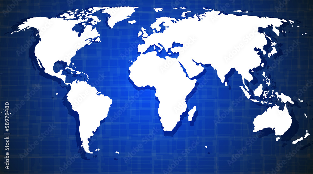 Abstract background with world map Abstract background with world map