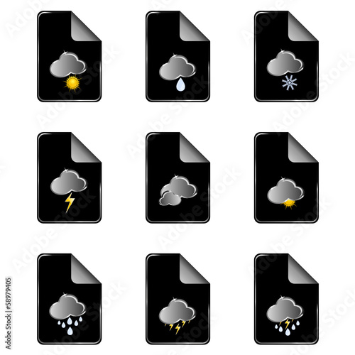 weather icon color vector illustration