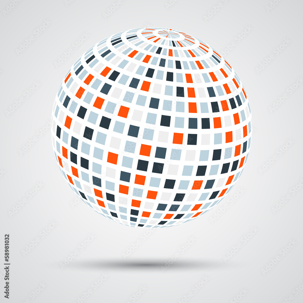 Abstract color sphere