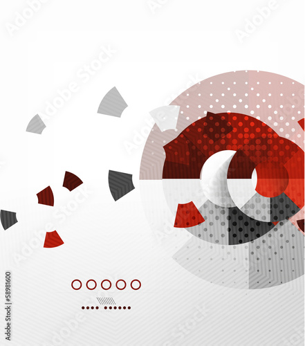 Business circles geometric shape abstract background