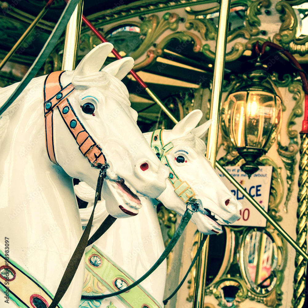 French carousel in Paris