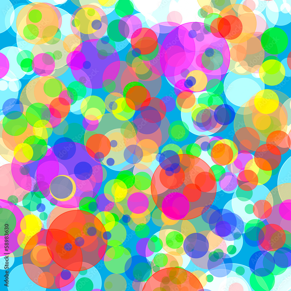 Abstract background colored bokeh circles